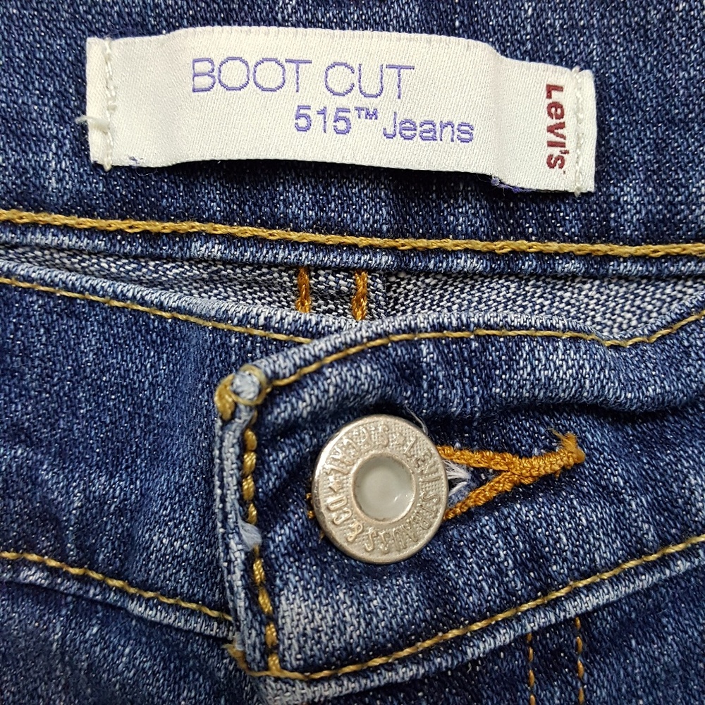 Levi's Boot Cut 515 Jeans Size 8 L/C - Picture 7 of 8